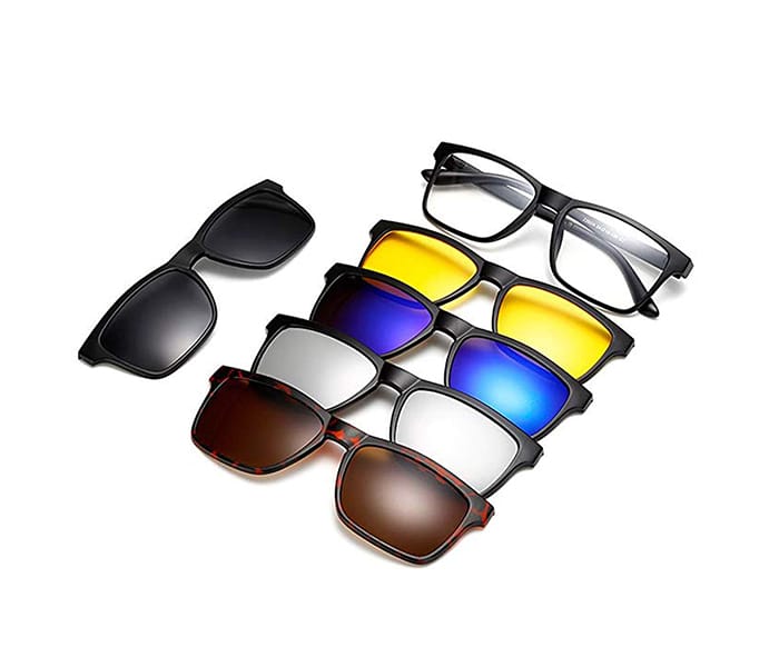 Multi-3 in 1 Lens Polarized Sunglasses Set | Magnetic Clip-On Glasses